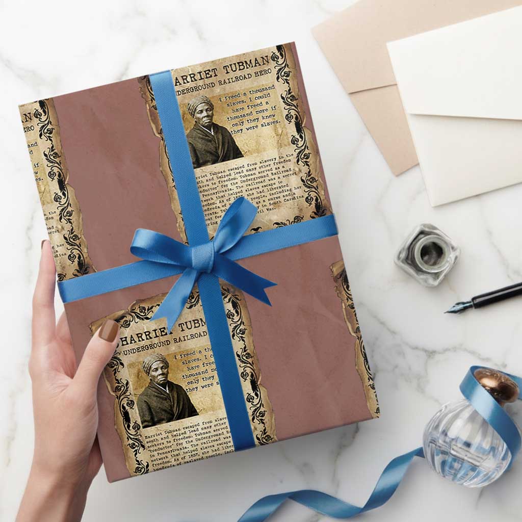 Harriet Tubman Wrapping Paper Roll Womens History Month Gift