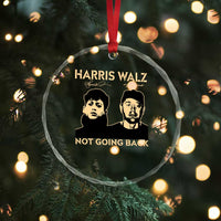 Harris Walz Crystal Glass Ornament Retro We Are Not Going Back