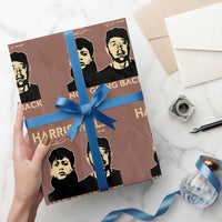 Harris Walz Wrapping Paper Roll Retro We Are Not Going Back