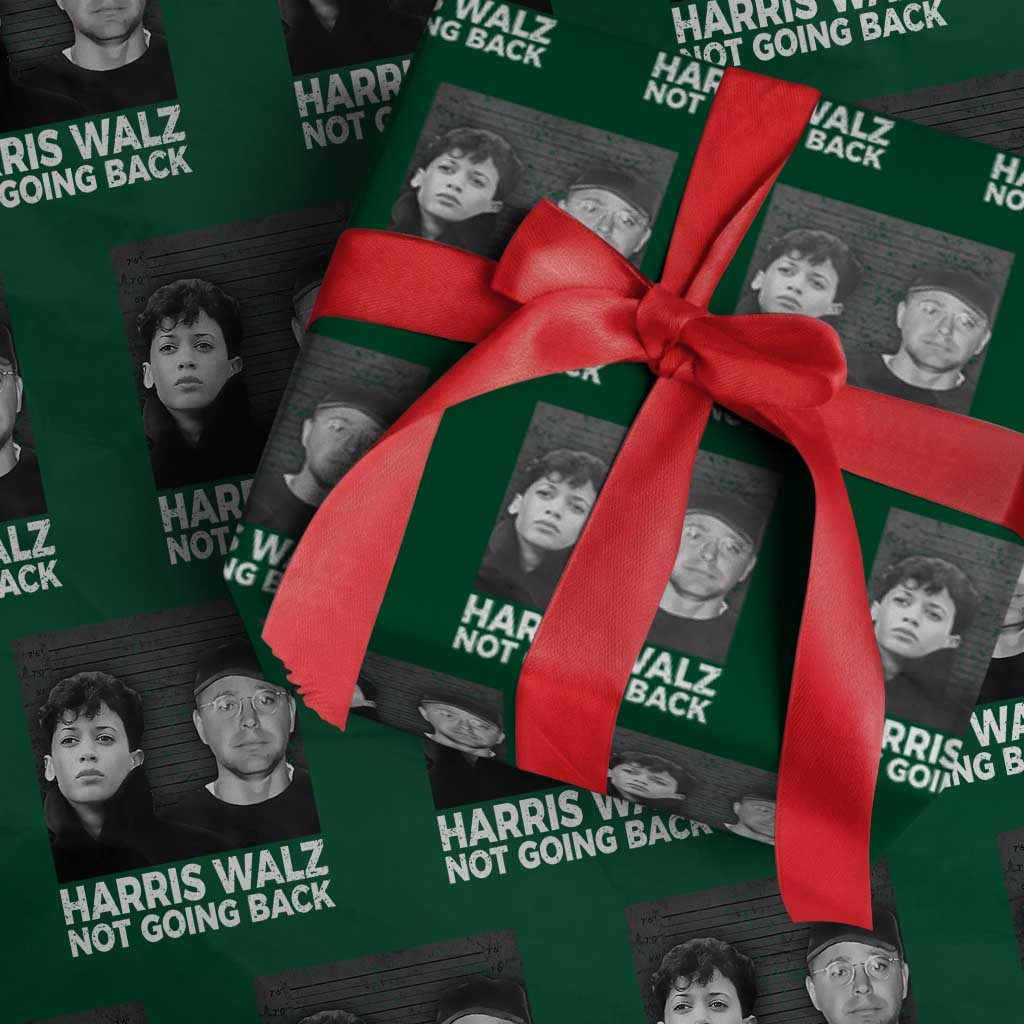 Harris Walz Wrapping Paper Roll Vintage We Are Not Going Back