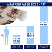 Have A Melanin Christmas African American Girl Xmas Wrapping Paper Roll - Wonder Print Shop