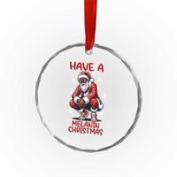 Have A Melanin Christmas Crystal Glass Ornament Black Pride Xmas Gift - Wonder Print Shop