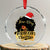 Have A Melanin Xmas African American Santa Girl Xmas Crystal Glass Ornament - Wonder Print Shop