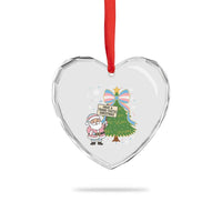 Have A Trans Tastic Christmas Heart Crystal Glass Ornament Transgender Pride - Wonder Print Shop