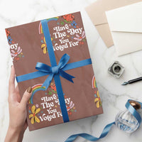 Have The Day You Voted For Wrapping Paper Roll Retro Rainbow - Wonder Print Shop