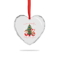 Have Yourself A Merry Little Pigmas Heart Crystal Glass Ornament Christmas Pig Lover Farm Life - Wonder Print Shop