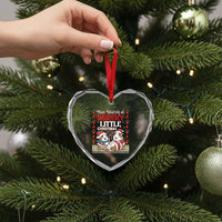 Have Yourself A Wheeky Little Christmas Heart Crystal Glass Ornament Funny Guinea Pig Lover - Wonder Print Shop