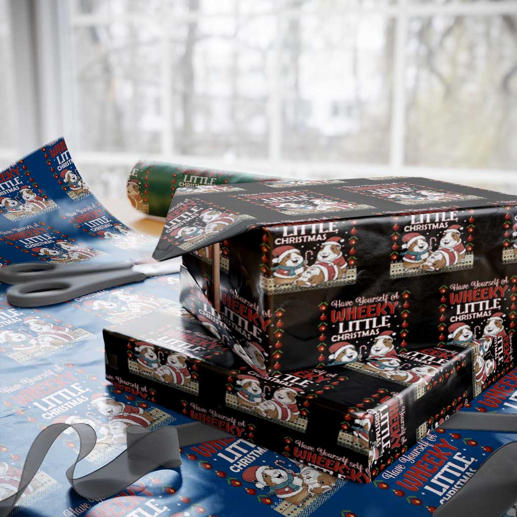 Have Yourself A Wheeky Little Christmas Wrapping Paper Roll Funny Guinea Pig Lover - Wonder Print Shop