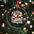 Hawaii Crystal Glass Ornament Retro African American Surfing Santa With Tattoos Aloha Christmas - Wonder Print Shop