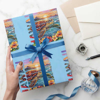 Hawaii Sea Turtle Wrapping Paper Roll Tropical Sunset Island Vacation Gift