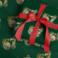 Hawaii Six Seven Wrapping Paper Roll Tropical Hibiscus Vacation Graphic