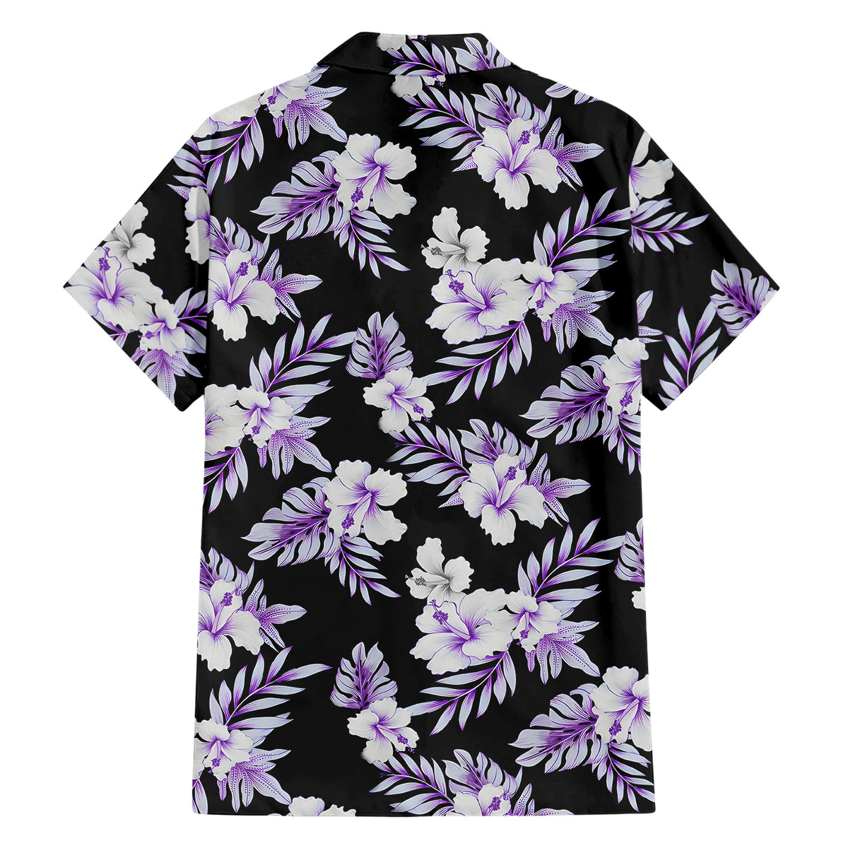 Purple Hibiscus Beach Hawaiian Shirt - Wonder Print Shop