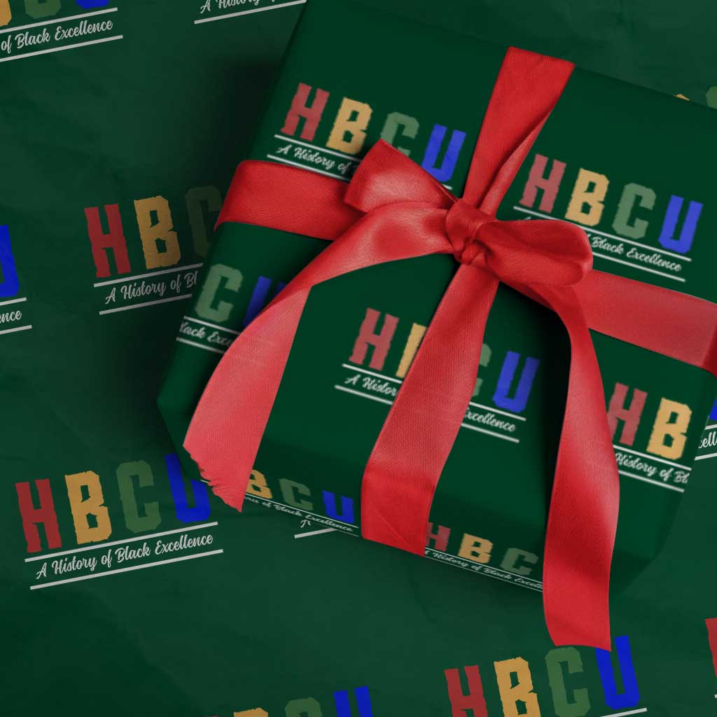 HBCU A History of Black Excellence Wrapping Paper Roll College Pride Statement Celebrating African American Achievement