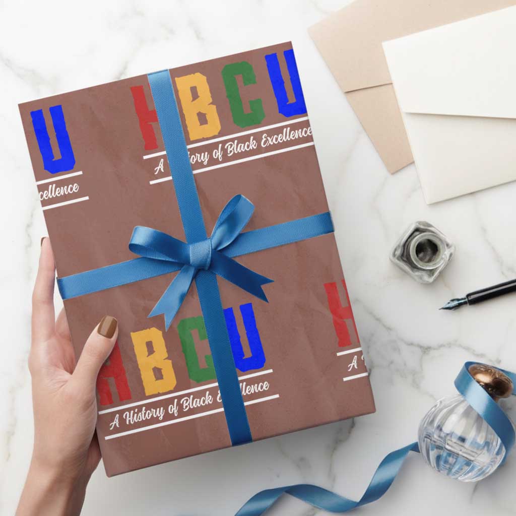 HBCU A History of Black Excellence Wrapping Paper Roll College Pride Statement Celebrating African American Achievement