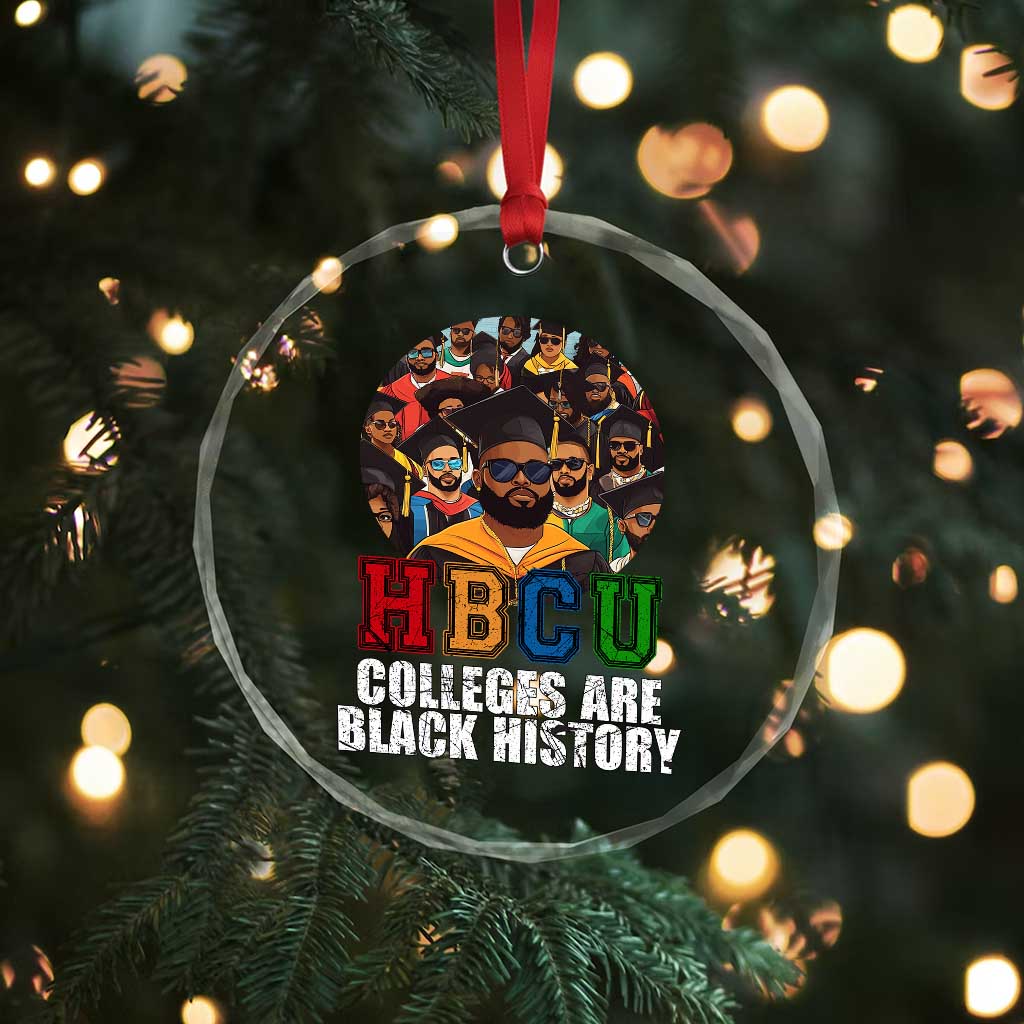 HBCU Colleges Are Black History Crystal Glass Ornament African Education - Wonder Print Shop