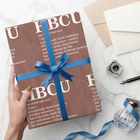HBCU Definition Wrapping Paper Roll Historically Black College Pride Celebrating Education and Black History