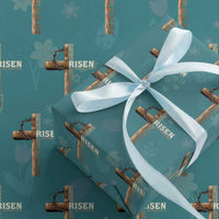 He Is Not Here For He Is Risen Just As He Said Wrapping Paper Roll Christian Easter Day Religious Bible Verse Cross