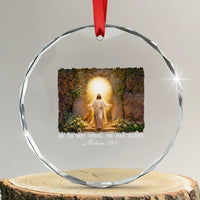 He Is Not Here He Has Risen Crystal Glass Ornament Easter Christian Jesus