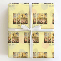 He Is Not Here He Is Risen Wrapping Paper Roll Christian Easter Bible Verse