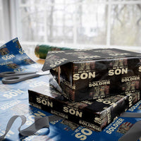 He Is Not Just A Soldier He Is My Son Wrapping Paper Roll Proud US Army Son