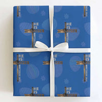 He is Risen Christian Wrapping Paper Roll Easter Cross Jesus Christian