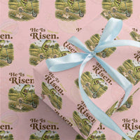 He Is Risen Hop On Wrapping Paper Roll Christian Easter Frog