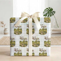 He Is Risen Hop On Wrapping Paper Roll Christian Easter Frog