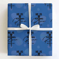 He Is Risen Matthew 28:6 Christian Easter Wrapping Paper Roll Nail Cross Faith Religious Inspirational Gift