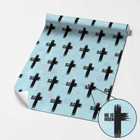 He Is Risen Wrapping Paper Roll Christian Easter Cross