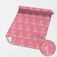 He Is Risen Wrapping Paper Roll Christian Easter Day Religious Bible Verse Cross