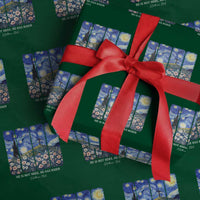 He is Risen Wrapping Paper Roll Christian Easter Starry Night Van Gogh