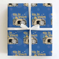He Is Risen Wrapping Paper Roll Retro Vintage Easter Jesus Christian Apparel