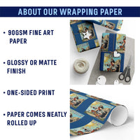 He is Rizzen Wrapping Paper Roll Funny Jesus Skateboarding Christian Meme - Wonder Print Shop