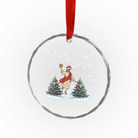 He Is Rizzin Crystal Glass Ornament Funny Xmas Slam Dunk Basketball Gift TS12