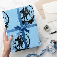 Headless Horseman Wrapping Paper Roll Retro Gothic Scary Pumpkin Moon Halloween Costume - Wonder Print Shop