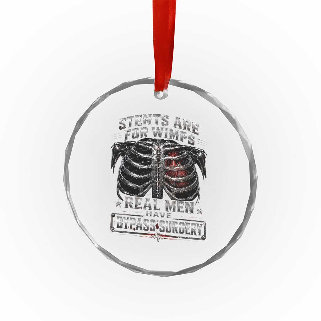 Heart Surgery Survivor Crystal Glass Ornament After Surgery Recovery Bypass