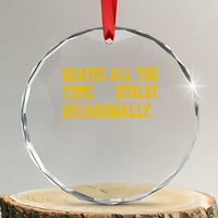 Heated All The Time Rivalry Occasionally Crystal Glass Ornament Viral Hockey Romance for Passionate Fans
