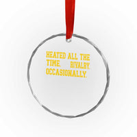 Heated All The Time Rivalry Occasionally Crystal Glass Ornament Viral Hockey Romance for Passionate Fans