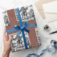 Heated Chivalry Medieval Knights Kissing LGBT Pride Wrapping Paper Roll