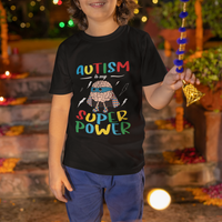 Autistic T Shirt For Kid Autism Is My Super Power Superhero - Wonder Print Shop