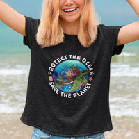 Earth Day T Shirt Protect The Ocean Save The Planet Earth Day Ocean Day - Wonder Print Shop