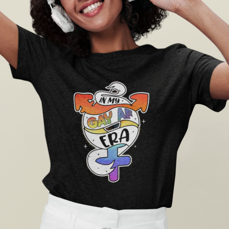 Gay Pride T Shirt In My Gay AF Era LGBT Pride Flag LGBTQIA - Wonder Print Shop