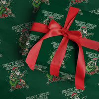 Heavy Metal Santa Wrapping Paper Roll Playing Guitar Christmas Rock Music Lover