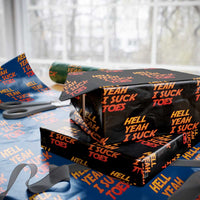 Hell Yeah I Suck Toes Wrapping Paper Roll Funny Foot Fetish Sucking Toes Dirty Joke - Wonder Print Shop