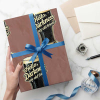 Hello Darkness My Old Friend Funny Stout Beer Wrapping Paper Roll Vintage Craft Brew Lovers