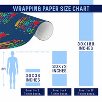 Hello First Grade Teacher Wrapping Paper Roll Back To School 1st Grade Team - Wonder Print Shop
