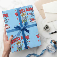 Here for the Benito Bowl 2026 Coquí Frog Wrapping Paper Roll Puerto Rican Funny Football Music Fans