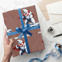 Heroic Polar Bear Leave Greenland Alone Wrapping Paper Roll Patriotic Island Sovereignty Protest
