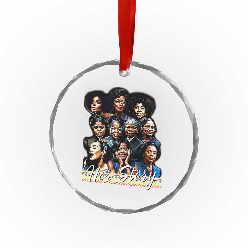 HerStory Tribute Crystal Glass Ornament Celebrating Legendary Black Women of History and Power TS02