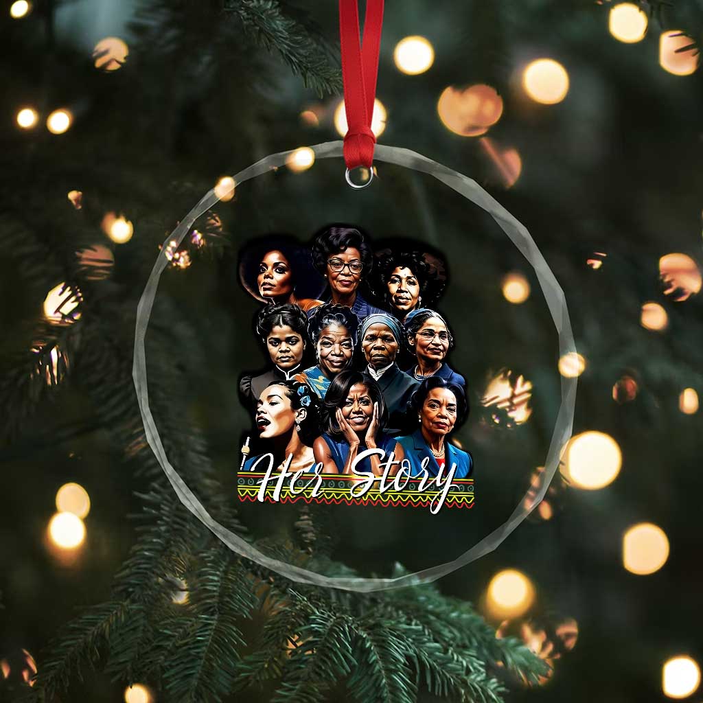 HerStory Tribute Crystal Glass Ornament Celebrating Legendary Black Women of History and Power TS02